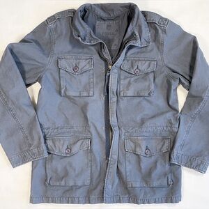Fossil Men’s Faded Navy Cargo Utility Jacket